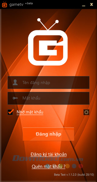 Đăng nhập GameTV Plus