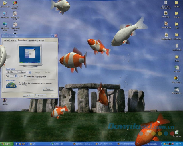 3D Desktop Aquarium Screen Saver 1.1 Biến màn hình máy tính thành bể cá 3D sinh động 3D-Desktop-Aquarium-Screen-Saver-giao-dien