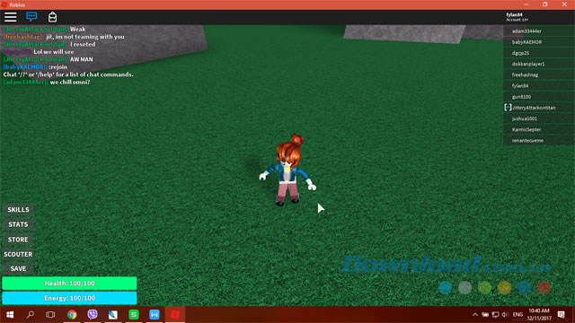 Giao diện game Roblox Dragon Ball Rage