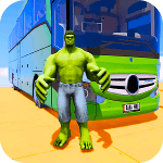 Superhero Big Bus Stunts Drive cho Android