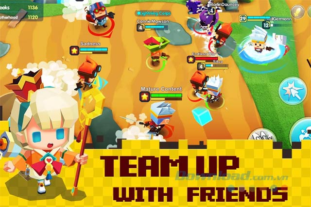 Team up with friends