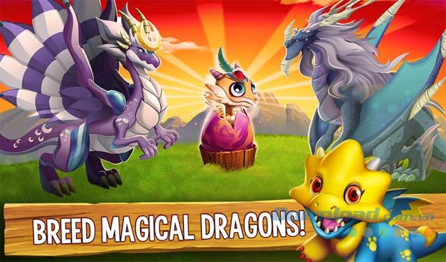 Thuần hόa hàng trăm con rồng trong Dragon City game