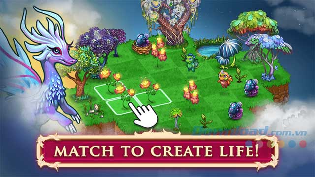 Game phiêu lưu giải đố Merge Dragons