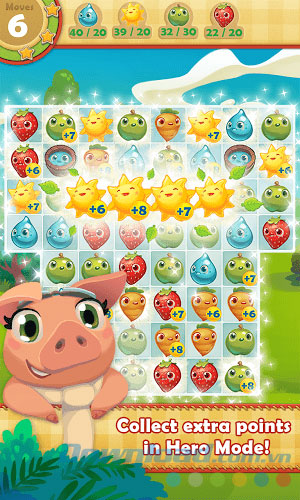 Game xếp hình Farm Heroes Saga