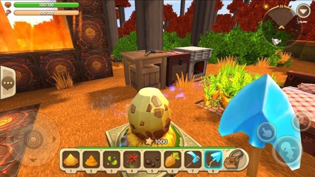 Cubic graphics and gameplay of Mini World: Block Art are similar to Minecraft