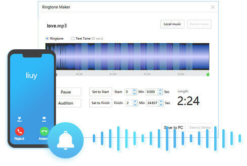 Customize exclusive ringtones for iPhone/iPad