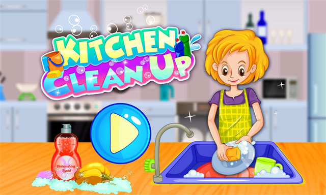 Game mô phỏng Kitchen Clean up Deluxe