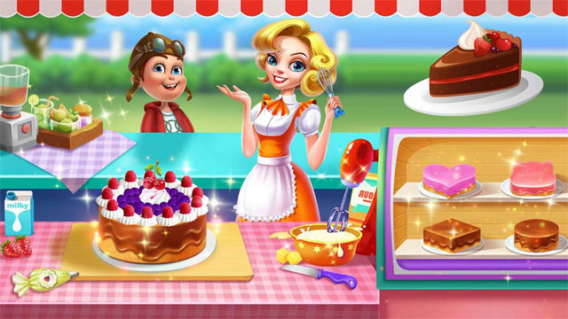 Fun 3D Cake Cooking Game - My Bakery Empire Color, Decorate & Serve Cakes -  The Flower Cake - YouTube
