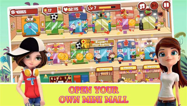 Quản lý trung tâm mua sắm trong Mini Mall Millionaire