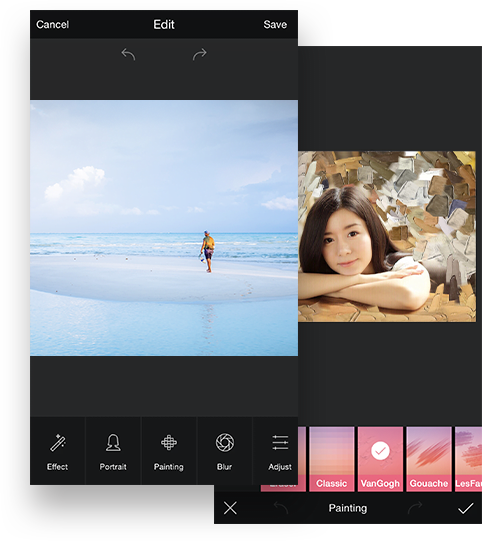 Camera360 for Android has a wide range of editing tools