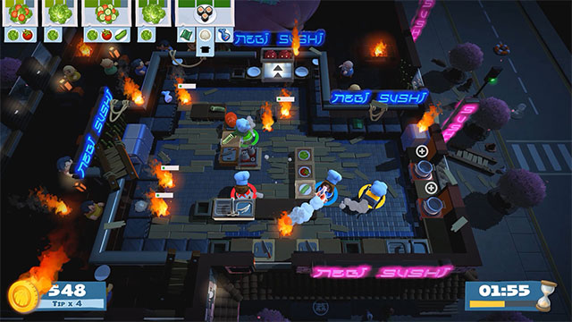 Game nấu ăn phong cách hành động Overcooked! 2