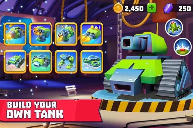Create a vehicle your own tank from dozens of parts