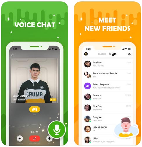 Make friends and chat with each other via voice chat