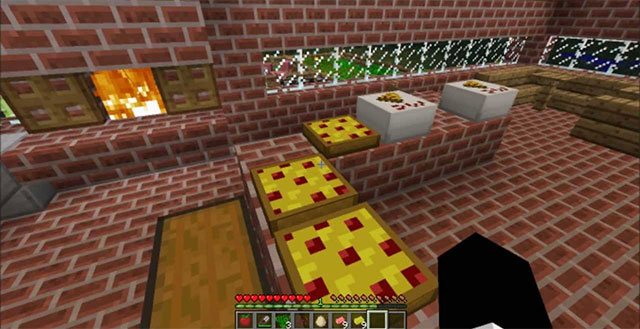 Làm bánh pizza với PizzaCraft Mod