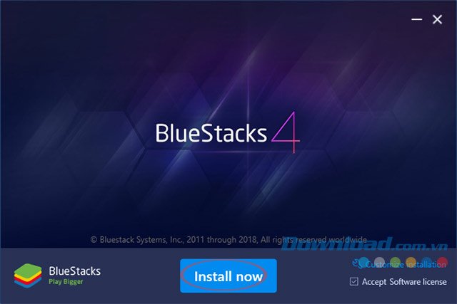 Quá trình cài đặt BlueStacks 4