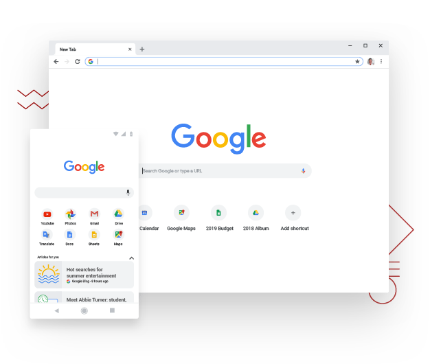 Google Chrome tương hỗ nhiều thiết bị