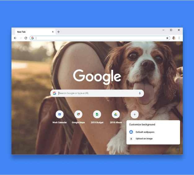 Google Chrome cá thể hóa desktop