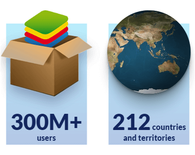 BlueStacks có lượng người dùng lớn khắp toàn cầu