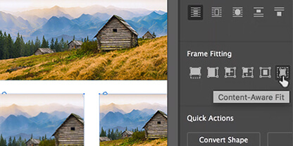 Adobe InDesign CC tinh chỉnh kích thước ảnh phù hợp