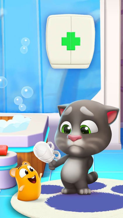 Caring for Tom cat in My Talking Tom 2