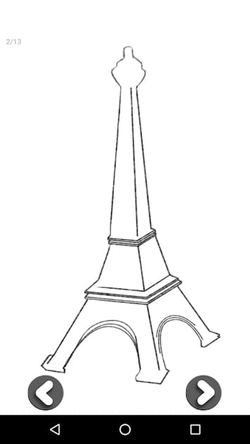 Draw the Eiffel Tower in 3D