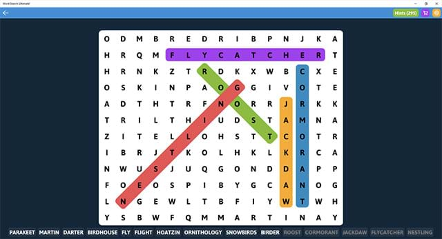 Game tìm từ tiếng Anh Word Search Ultimate