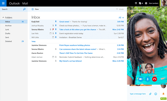 Skype cho Outlook.com