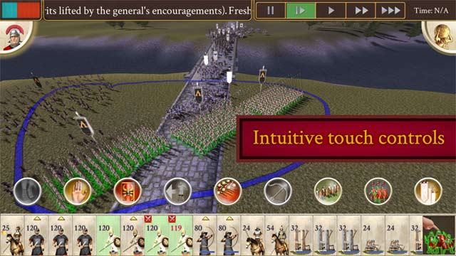 ROME: Total War có cơ chế điều khiển chạm trực quan