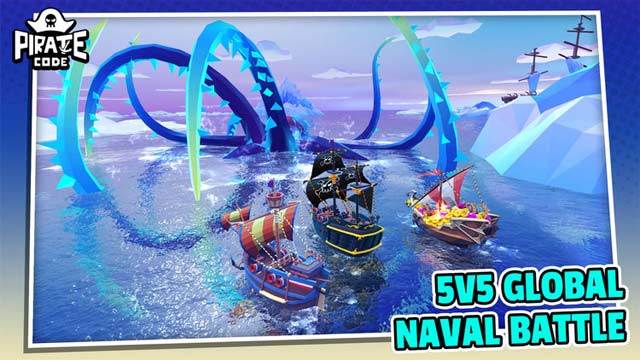  Join the fun 5v5 naval battles in Pirate Code