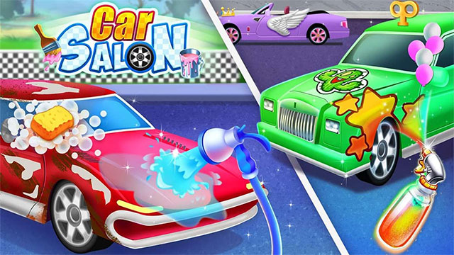 Trò chơi mô phỏng tiệm rửa và sửa xe Car Wash Game