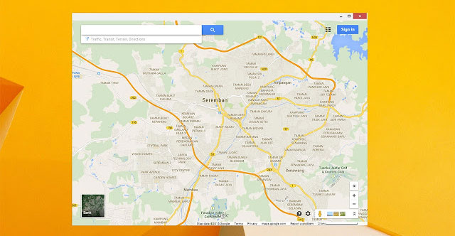 Launcher cho bản đồ Google Maps trên trình duyệt Chrome