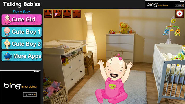 Game mô phỏng nuôi em bé sơ sinh Talking Babies