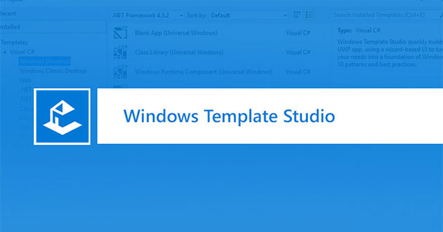  Windows Template Studio 3.0.19038.1 Công cụ lập trình ứng dụng UWP miễn phí