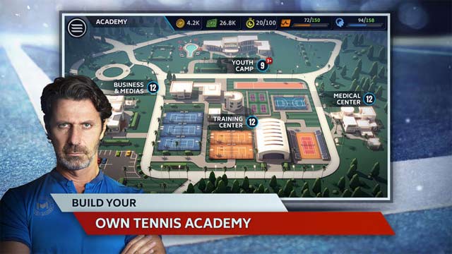  Build your own tennis academy in Tennis Manager 2019