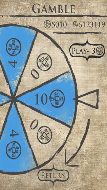 Playing Lucky Wheel in Pocket Pond 2 for iOS