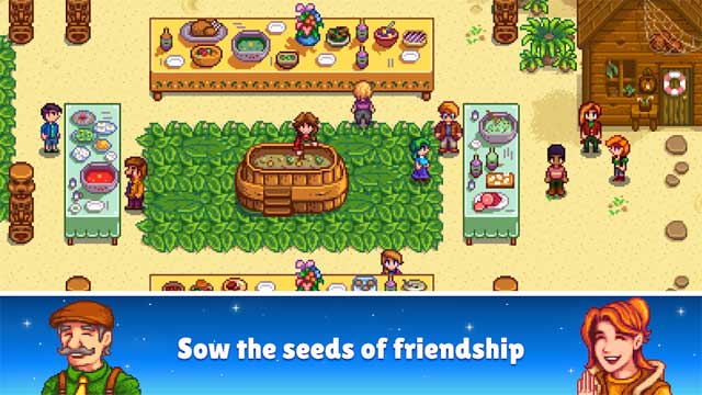 Make friends in the towns of Stardew Valley for Android