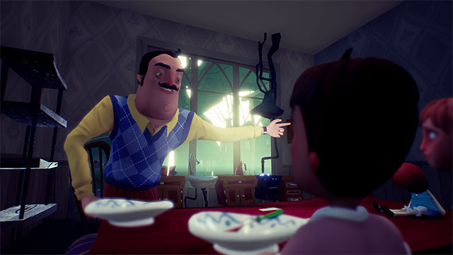 The story will explain the content of the game Hello Neighbor