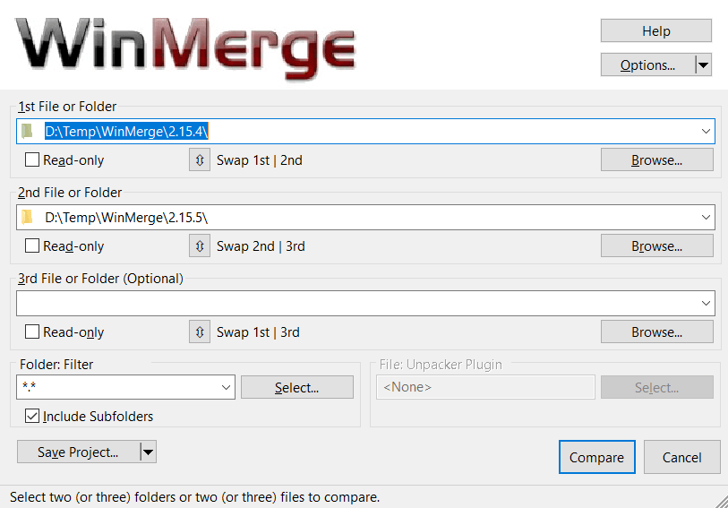 WinMerge 2.16.6 - Phần Mềm So Sánh Và Hợp Nhất File - Download.com.vn