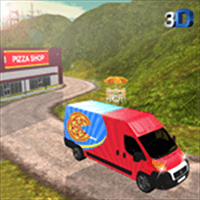 City Pizza Delivery Van 3D
