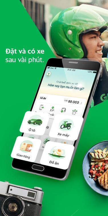 Book a car quickly with Grab for Android