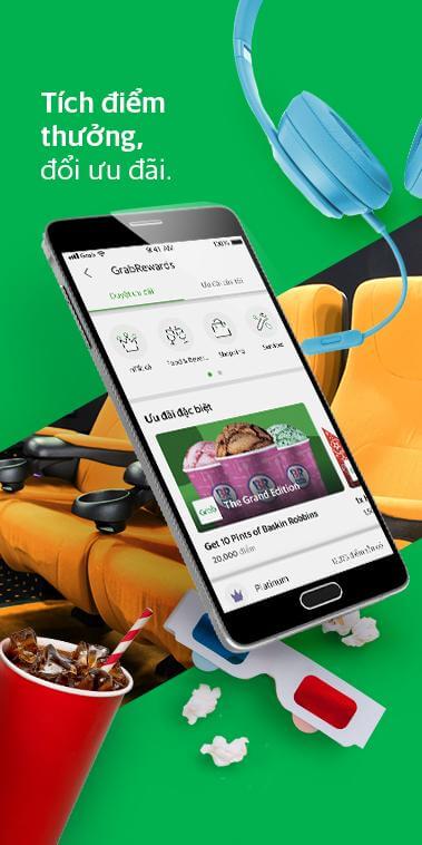 Grab allows to accumulate points to redeem offers