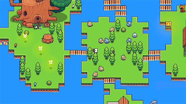 Forager is a 2D open world game with very rich content