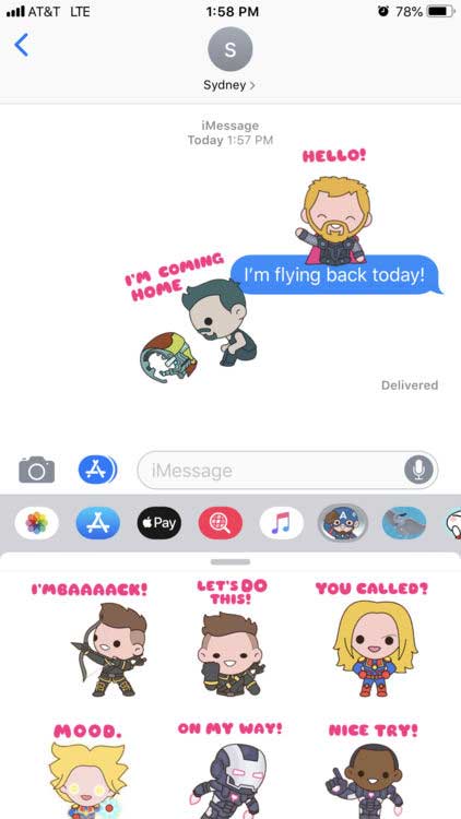 Enliven the conversation about this hit movie with Avengers: Endgame Stickers