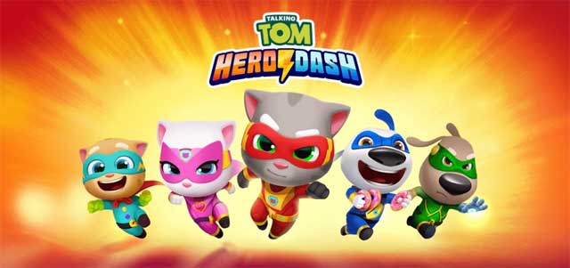 Talking Tom Hero Dash has 5 superheroes, each with their own unique new powers