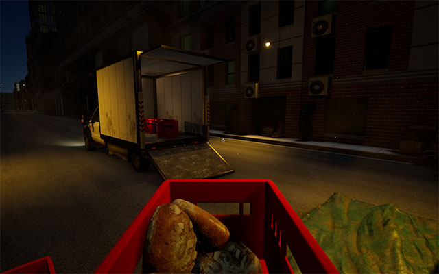 Shipping of crispy crusty breads to the store in the Bakery Simulator