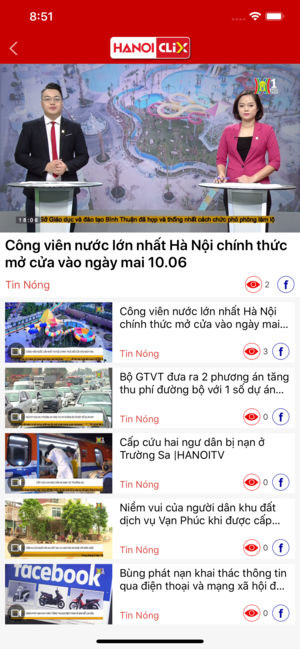 App to read hot newspapers about Hanoi
