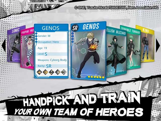Choose your own characters and train your own army of heroes