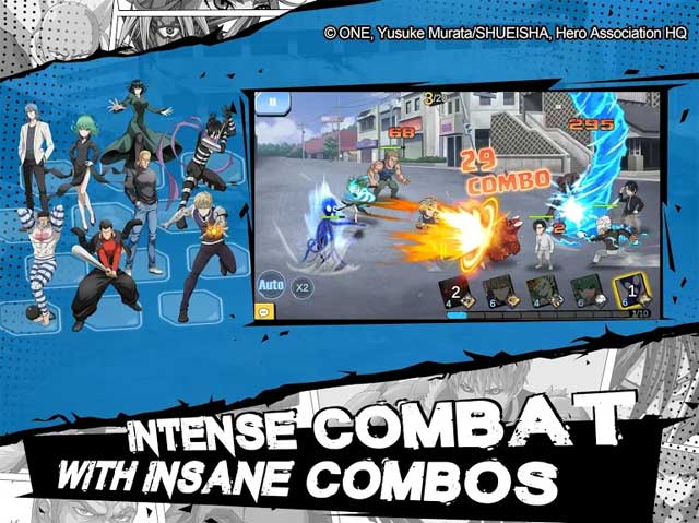 Experience intense battles, use epic power combos