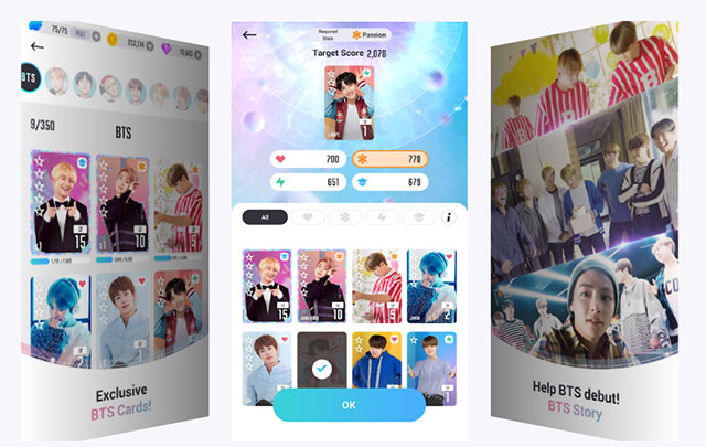 Rất nhiều chế độ chơi thú vị để ARMY trải nghiệm trong game BTS World