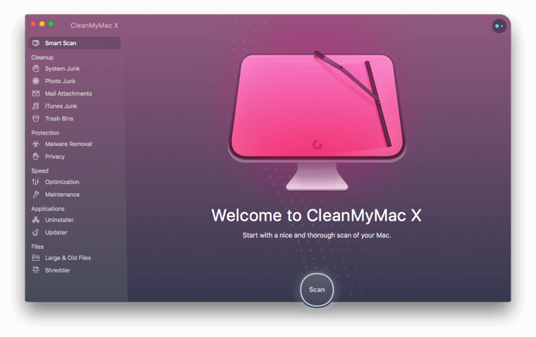 CleanMyMac X làm sạch hoàn toàn hệ thống.